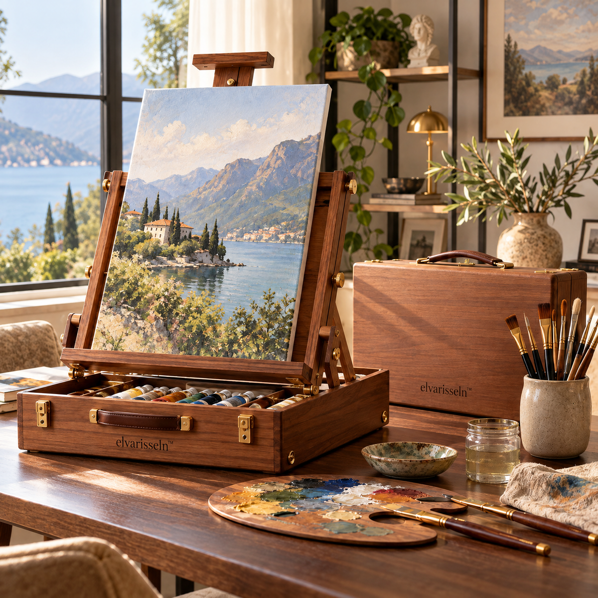 elvarisseln™ Wooden Tabletop Easel Set