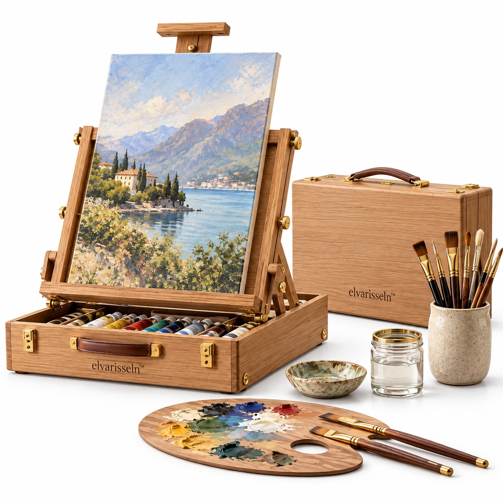 elvarisseln™ Wooden Tabletop Easel Set