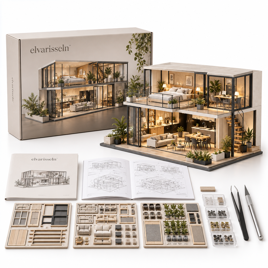 elvarisseln™ Modern Architectural House Model Kit