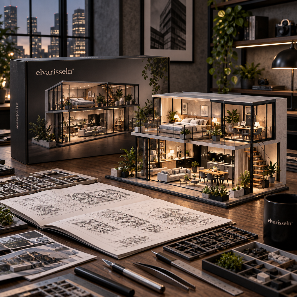 elvarisseln™ Modern Architectural House Model Kit