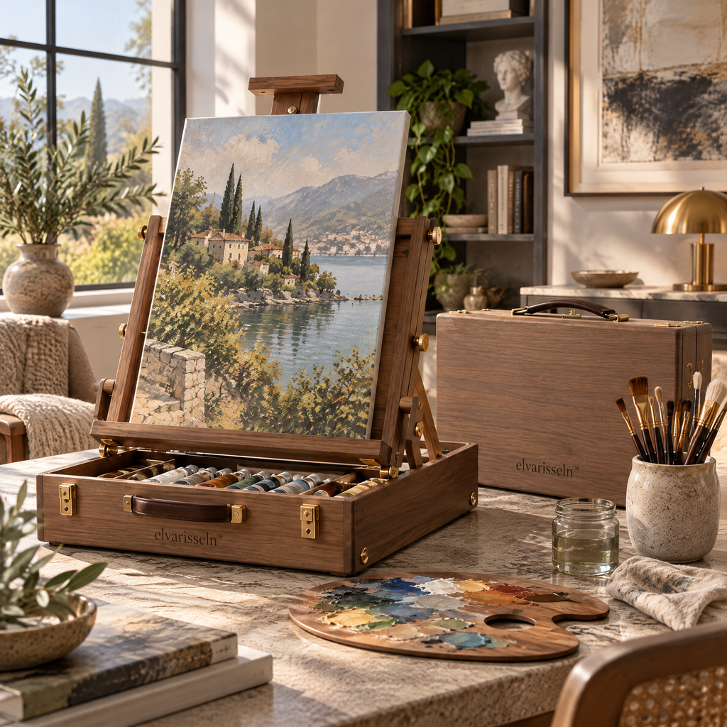 elvarisseln™ Wooden Tabletop Easel Set