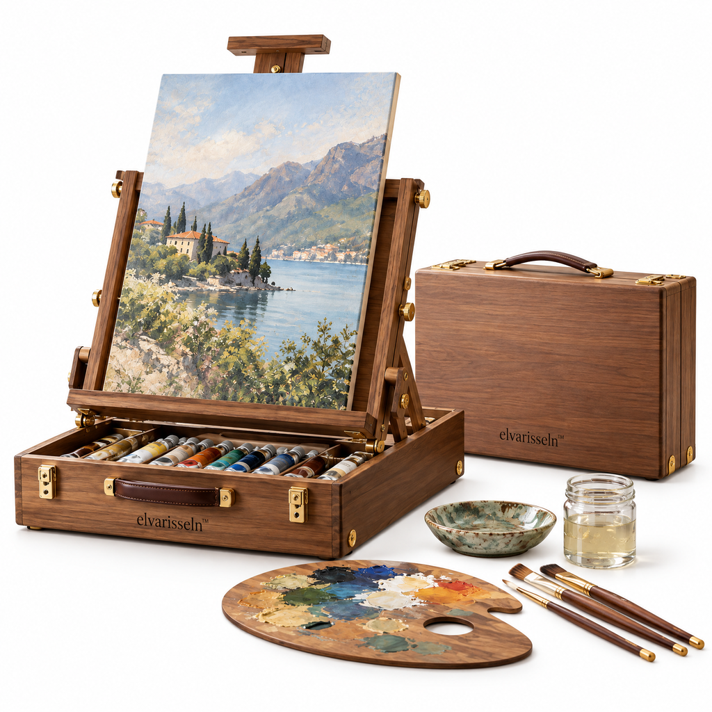 elvarisseln™ Wooden Tabletop Easel Set